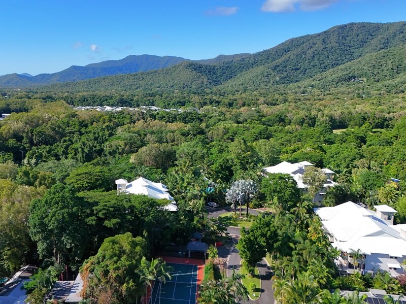Aerial view to the south from Oasis Palm Cove Aerial view to the south from Oasis Palm Cove